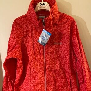 Columbia Vibrant Red Rain Jacket